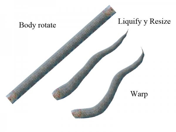 Creation of Fish snakes: Step 3